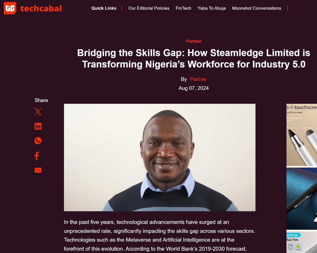 Bridging the Skills Gap: How Steamledge Limited is Transforming Nigeria’s Workforce for Industry 5.0